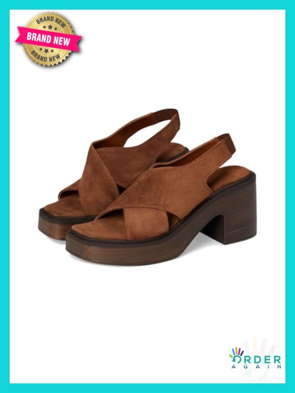 Vintage-Inspired Suede Platform Clogs with Slingback Strap